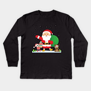 Christmas t-shirt, Merry christmas t-Shirt. Kids Long Sleeve T-Shirt